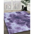thumbnail image 3 of Ahgly Company Machine Washable Indoor Rectangle Transitional Purple Mimosa Purple Area Rugs, 2' x 5', 3 of 7