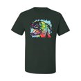 thumbnail image 2 of Cute Rainbow Neon Doberman Dog Lover Men's Graphic T-Shirt, Forest Green, 5XL, 2 of 3