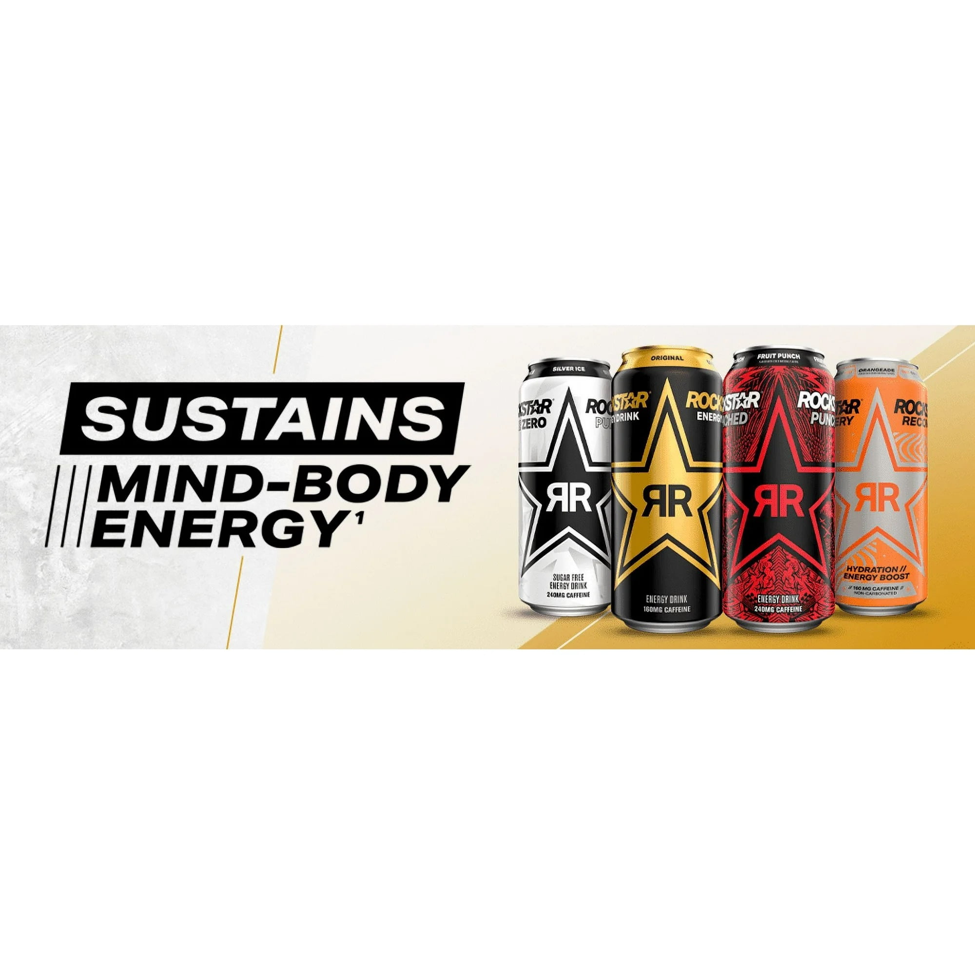 Rockstar Lime Freeze Energy Drink 16 oz Cans - Pack of 12