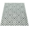 thumbnail image 5 of Modern Low-Pile Rug Geometric Moroccan Design in Pastel Colors in Gray - 2' x 3'3" (2'x3'), 5 of 5