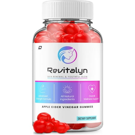 Revitalyn ACV Gummies Supplement – Revitalyn ACV Gummy Apple Cider Vinegar 1000MG, 1 Pack, 60 Gummies