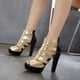 thumbnail image 4 of Zapatos de moda para mujer, zapatos de punta con fugas de estilo romano hueco, sandalias de mujer de tacón ultraalto a juego con estampado de serpiente Wmkox8yii  shjk7367, 4 of 6