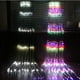 thumbnail image 2 of Cortina de luces de hadas, decoración navideña tipo cascada para interiores y exteriores, cadena de luces impermeable de alto brillo para bodas, dormitorios y Acción de Gracias. Color: 3 m x 2 m (blan, 2 of 5
