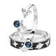 thumbnail image 2 of 2 anillos de pareja de astronautas con apertura ajustable, anillos de promesa a juego para niños y niñas., 2 of 12