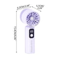 thumbnail image 3 of Ventilador portátil de alta velocidad con pantalla digital, recargable por USB, mini ventilador silencioso, 5 velocidades, compacto para viajes, oficina y uso al aire libre., 3 of 6
