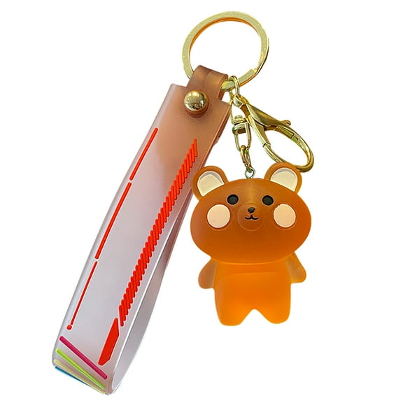 DQRPSEETB Keychain Wristlet Animal Key Chain Cartoon Resin Pendant Cute Couple Trend Accessories Car Key Chain.