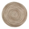 thumbnail image 3 of Better Trends 72" Round Braided Rug – 100% Cotton Reversible Area Rug for Living Room, Dining Room, Bedroom – Ombre Chenille Collection – Beige, 3 of 3