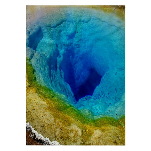 3dRose, Yellowstone, green, blue, yellow, 22x30 Bath Hand Pool Towel