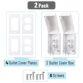 thumbnail image 2 of Bates - Baby Safety Outlet Cover Box, 2 Pack, Baby Proof Outlet Covers Baby Proofing, 2 of 9