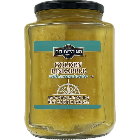 Del Destino Golden Pineapple Spears in Coconut Water (42 Ounce)