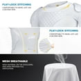 thumbnail image 6 of TUOYR Youth Kids Padded Compression Shirt Heat-Pressed Rib Protector Lantern Style up to Size XL, 6 of 7