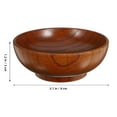 thumbnail image 4 of Cuenco para salsa para mojar, plato pequeño de madera, platos para servir, condimento sólido, 4 of 6