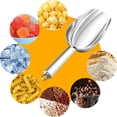thumbnail image 4 of Ice Scoop 6 oz, Metal Ice Scooper for Ice Maker, Stainless Steel Food Scoop for Candy Wedding Kitchen Bar Party, Pet Animal Dog Food Scoop Beach Shovel, Heavy Duty & Sturdy, Silver, 4 of 9