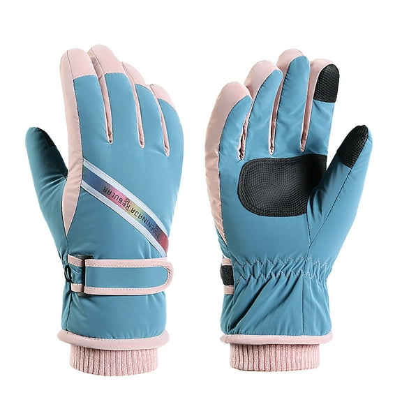 Vikakiooze Winter Gloves Children's Sports Gloves Warm Windproof Breathable-Adjustable For Boys And Girls Winter Woman