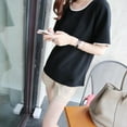 thumbnail image 5 of MesaSe Femmes Été Femmes Harajuku T-Shirt Manches Courtes Col Rond Décontracté Style Coréen Hauts T-Shirts, 5 of 5