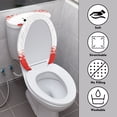 thumbnail image 3 of HELLHERO Toilet Covers Set Snowman 2 Piece Set Elastic Edge for Bathroom Home Comfort Universal Toilet Lid Covers Set, 3 of 8
