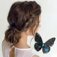 thumbnail image 2 of Unique Bargains 1 Pc Fashion Duckbill Butterfly Hair Clips Hairdo Clip for Home Black, 2 of 5