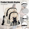 thumbnail image 5 of TSOVTHRID Cell Phone Crossbody Bag for Women Black Cat Piano Music Note Print Lightweight Small Crossbody Bag Cell Phone Purse Wallet with Adjustable Strap, 5 of 7
