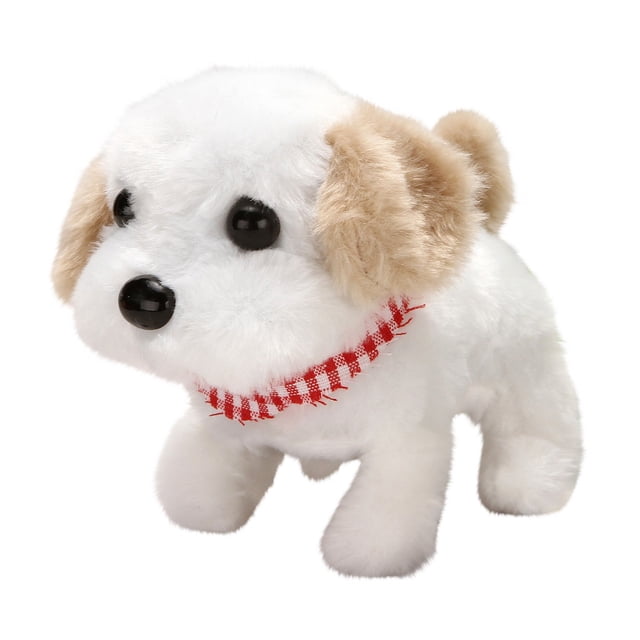 PVCS Simulation Plush Electric Puppy Pet Toy Dog Can Walk And Call Toy Dog Children’s Gift for Kids