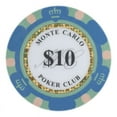 thumbnail image 4 of Brybelly CPMC-25 Monte Carlo 14 Gram Poker Chips (25 Pack)-$10, 4 of 8
