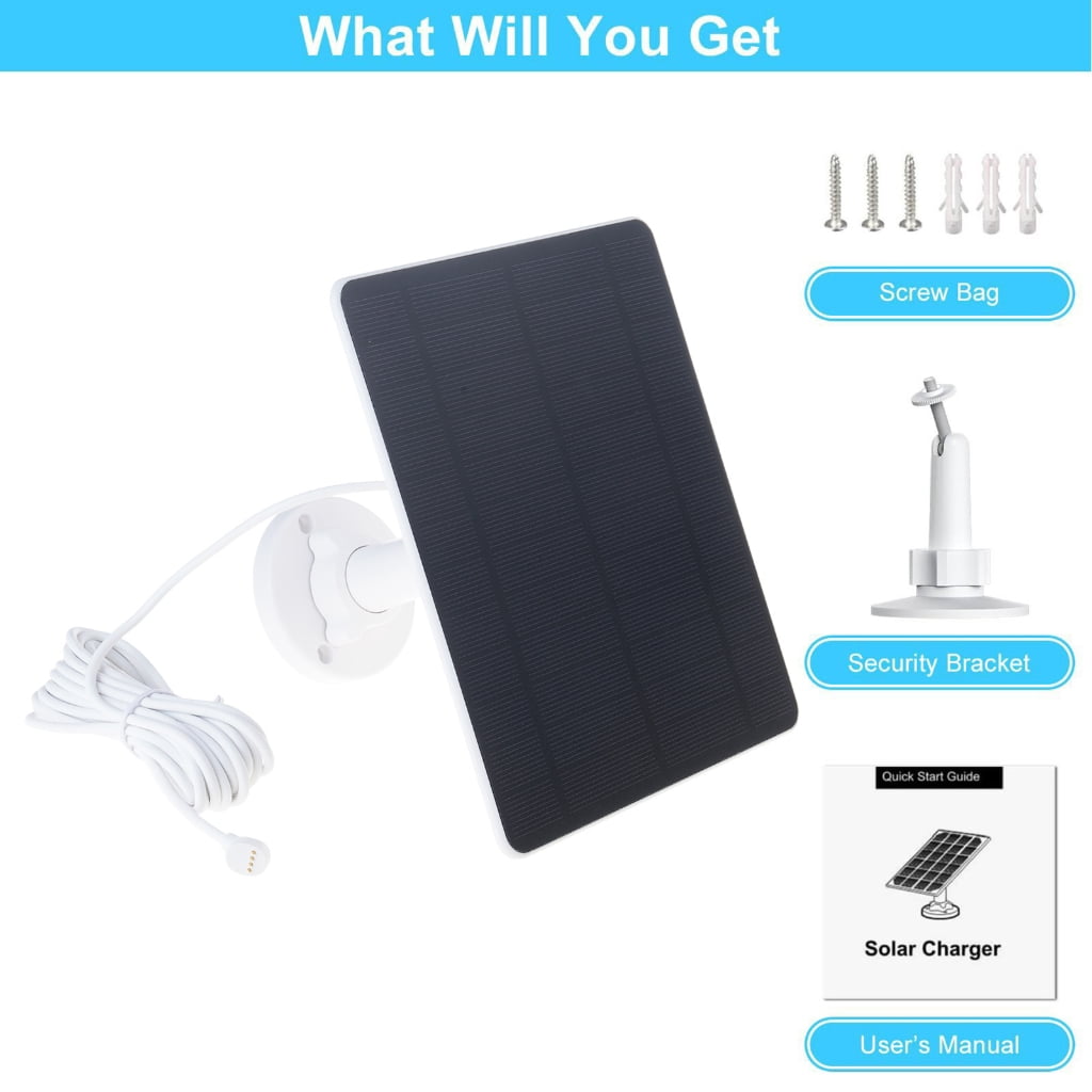 5W Solars Power Panel for Surveillances Cameras IP66 Waterproof