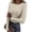 Khaki #044, variant on 2026 Long Sleeve Leopard Shirts for Women Crew Neck Tops for Everyday Wear, L