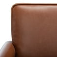thumbnail image 6 of SAFAVIEH Suri Mid-Century Glam Arm Chair, Cognac Leather/Walnut, 6 of 10
