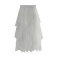 thumbnail image 5 of Femmes Tulle Jupe Taille Élastique Maille Long Paragraphe Jupe Robe Ballet Prom Parti Tulle Tutu A-line Jupe Midi, 5 of 5