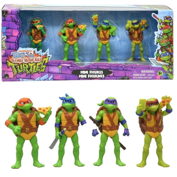 Teenage Mutant Ninja Turtles TMNT Mini Figure 4-Pack