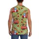thumbnail image 4 of Fotbe Cartoon Fire Truck Men's Camiseta sin Mangas Estampada para Hombres, Playera Casual para Gimnasio, Entrenamiento, Playa-Medium, 4 of 7
