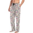 thumbnail image 4 of GZHJMY Hedgehog Pajama Pants for Men, Lounge Pants Lightweight Men Pajama Bottoms with Drawstring Pockets, Christmas New Year Birthday Gifts, Large, 4 of 6