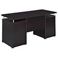 thumbnail image 6 of Kingfisher Lane 2-Drawer Contemporary Wood Computer Desk in Cappuccino, 6 of 12