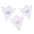 thumbnail image 4 of Cotton Handkerchief Washable Chest Towel Embroidery Flower Hankie Pocket Square 28x28cm for Girl Traveling Shopping, 4 of 8
