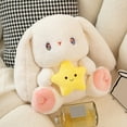 thumbnail image 6 of KUFptva Rabbit Stuffed Soft Plush Toy Cute Bunny with Long Ears for Kids Boys Girls Birthday Shower Party Favor, 6 of 7