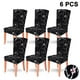 thumbnail image 1 of Paquete de 6 fundas protectoras para sillas de comedor cortas, extraíbles, lavables y elásticas, para hotel, comedor, ceremonia, banquete, boda Vhermosa Tapetes y Alfombras, 1 of 8