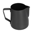thumbnail image 1 of Jarra espumadora de leche de 600 ml con boca puntiaguda, jarra de espuma de leche de acero inoxidable engrosada para el hogar, color negro, 1 of 14
