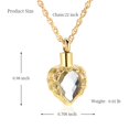 thumbnail image 2 of Cremation Jewelry Angel Wing Heart Urn Necklace for Ashes for Women Memorial Human Pet Ashes Pendant, 2 of 6