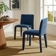 thumbnail image 2 of Side Dining Chair, Navy Blue, Fabric, Bar Pub Cafe Bistro Dining Kitchen Hospitality Restaurant, Modern Contemporary, HB37841, 2 of 10