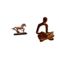 thumbnail image 1 of Figura de caballo,Figura coleccionable de caballo en miniatura,Adorno de caballo de resina,estatua de animal,decoración para el hogar,Figura del pensador abstracto,Estatua de Pensador, 1 of 8