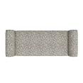 thumbnail image 2 of Homesvale Wallen 56.5"W x 24.5" H Storage Bench Ottoman with Rolled Arms for Living Room, Bedroom, Entryway, Tan Curly Vine Pattern, 2 of 8