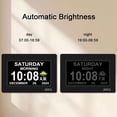 thumbnail image 2 of 7 Inch Day Clock - 12 Alarm Options, Level 5 Auto Dimmable Display,Extra Large Impaired Vision Digital Clock with Non-Abbreviated Day & Month Alarm Clock, 2 of 5