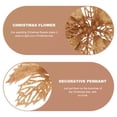 thumbnail image 4 of OULII 12 Pcs Christmas Flowers for Golden Glitter Powder Decorative Ornaments, 4 of 8