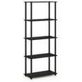 thumbnail image 4 of SONGMY TURN-N-TUBE Storage Shelves, 5-Tier Book Shelf, Corner Shelf, Toolless Open Shelves, for Organization and Storage, Living Room, Garage, Home Office, Espresso, 4 of 5