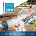 thumbnail image 4 of Ventilador nebulizador XPOWER FM-65 de 3 velocidades, 1000 CFM, para exteriores, 4 of 6