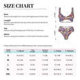 thumbnail image 6 of Daiia The Garden Tricolor Pansy Flower Women's Bikini Set Two Piece Swimsuit High Waisted Bikini Adjustable Straps Bikini Perfect for Beach, Pool, and Summer Vacation-, 6 of 9
