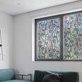thumbnail image 3 of 23''x47'' Window Privacy Film Window Vinyl Glass Covering Stained Glass Decorative Film Window Film Privacy Frosted Static Window Clings Non-Adhesive No-Glue for Home Office Living Room, 3 of 8
