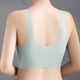 thumbnail image 3 of WILLBEST Brasier Ropa Interior Sin Costuras Para Mujer, Sujetador Fino De Verano De Talla Grande, Hermoso Estilo Chaleco, Copa Fija Integrada, Pecho Grande, Sujetador Pequeño Fruncido, 3 of 3