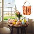 thumbnail image 6 of S SERENABLE Easter Eggs Bags Easter Bunny Baskets Sports Balls Printing Candies Bucket Tote Bag for Children Kids Orange Basketball, 6 of 9