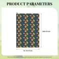 thumbnail image 4 of Lsque Blue Floral Premium Golf Towel - Ultra Absorbent and Quick Drying Microfiber Towel with Carabiner - Gift for Men -24" X 16", 4 of 8