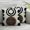 thumbnail image 3 of Fenyluxe Boho Pillow Covers, Bohemian Geometric Mid Century Style Throw Pillow Covers Farmhouse Vintage Abstract Art Boho Decor Cushion Case Boho Home decor For Couch Sofa Outdoor 12x12in, 3 of 5